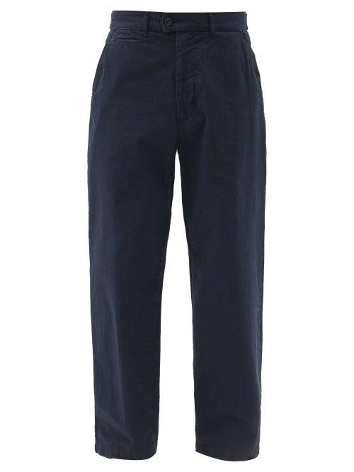 Matchesfashion.com Albam - Straight-leg Cotton-ripstop Trousers - Mens - Navy