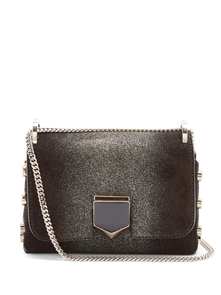 Jimmy Choo Lockett Mini Suede Shoulder Bag