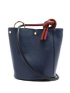 Marni Tie-strap Leather Bucket Bag