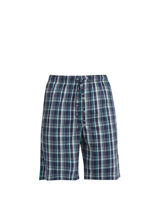 Matchesfashion.com Derek Rose - Barker Tartan Cotton Pyjama Shorts - Mens - Multi