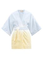 Terry - Tie-dye Cotton-terry Robe - Womens - Blue Multi