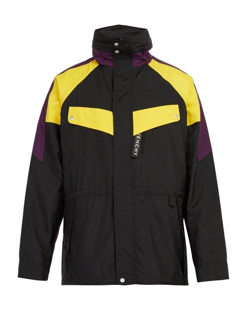 Matchesfashion.com Givenchy - Logo Embroidered Technical Jacket - Mens - Black