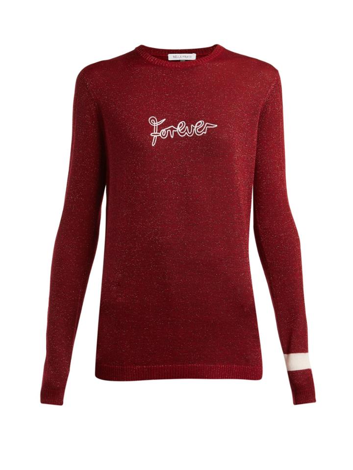 Bella Freud Forever Metallic Wool-blend Sweater