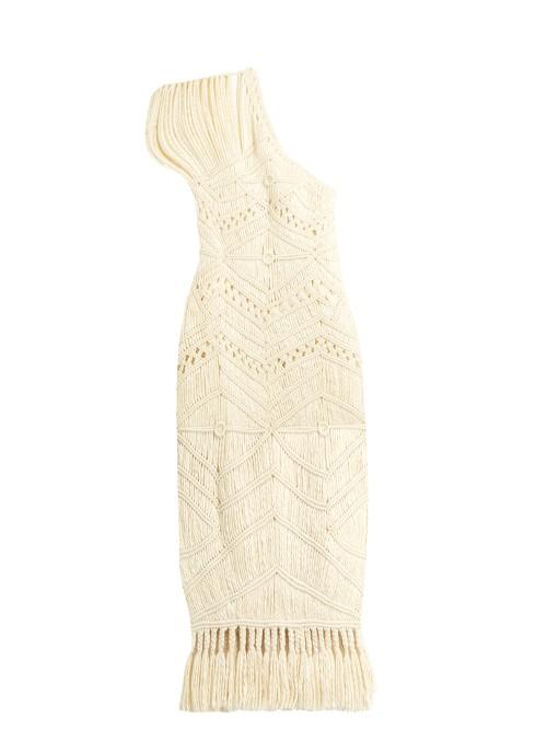 Tabula Rasa Tuva Hand-macram Silk And Wool-blend Dress