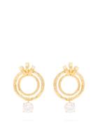 Matchesfashion.com The Attico - Banded Nonna Earrings - Womens - Gold