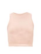 Matchesfashion.com Prism - Luminous Cropped Ribbed Tank Top - Womens - Light Pink