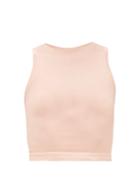 Matchesfashion.com Prism - Luminous Cropped Ribbed Tank Top - Womens - Light Pink