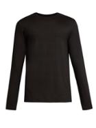 Matchesfashion.com Derek Rose - Basel Jersey Long Sleeved T Shirt - Mens - Black