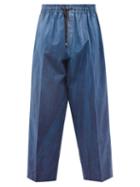 Umitxfrs - Jeff Paint-print Cotton-poplin Pyjama Trousers - Mens - Blue