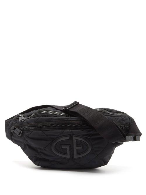 Goldbergh - Hip Logo-appliqu Quilted-shell Belt Bag - Womens - Black