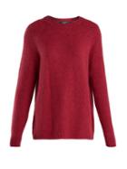 Matchesfashion.com Weekend Max Mara - Alpaca Blend Knitted Sweater - Womens - Burgundy