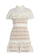 Self-portrait Ruffled-yoke Lace Dress