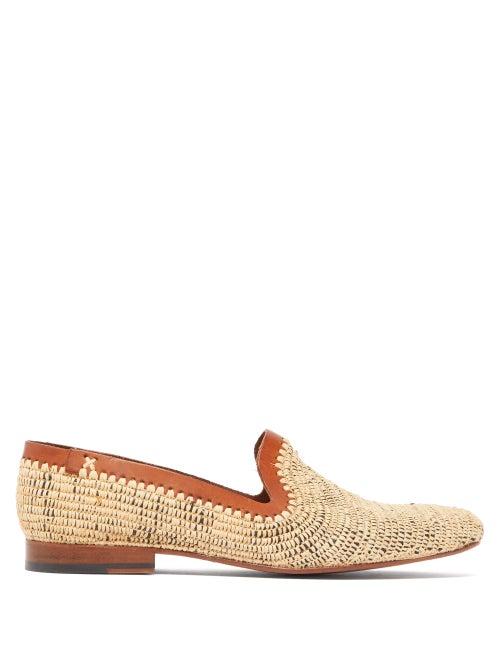 Matchesfashion.com Casablanca 1942 - Sam C Raffia Loafers - Mens - Beige Multi