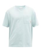 Matchesfashion.com Acne Studios - Extorr Logo-tab Cotton-jersey T-shirt - Mens - Light Green