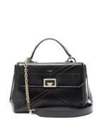 Matchesfashion.com Givenchy - Id Creased-leather Medium Shoulder Bag - Womens - Black