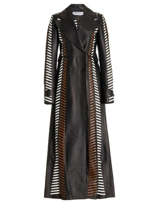 Gabriela Hearst - Lorraine Whipstitched Leather Coat - Womens - Black