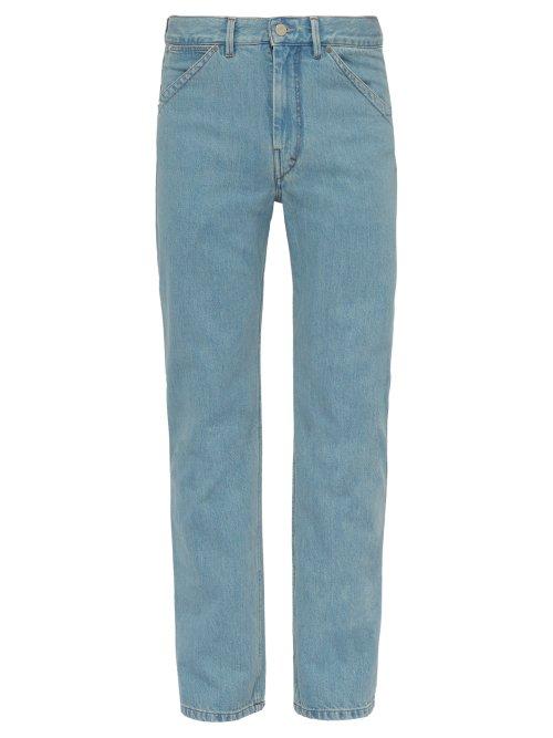 Matchesfashion.com Lemaire - Mid Rise Straight Leg Jeans - Mens - Blue