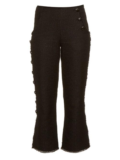 Proenza Schouler Button-down Leg Tweed Trousers