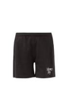 Mens Rtw More Joy By Christopher Kane - More Joy Elasticated-waist Cotton-jersey Shorts - Mens - Black