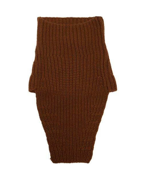 Matchesfashion.com Prada - Knitted Cashmere Snood - Mens - Brown