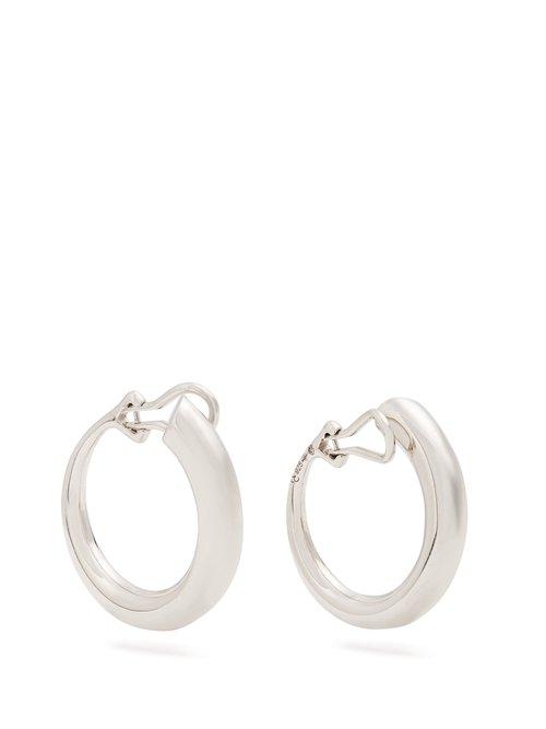 Matchesfashion.com Charlotte Chesnais - Monie Sterling Silver Clip On Earrings - Womens - Silver