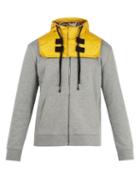 Matchesfashion.com Valentino - Detachable Hood Zip Up Cotton Blend Sweatshirt - Mens - Grey