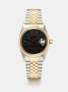 Lizzie Mandler - Vintage Rolex Datejust 36mm Gold & Steel Watch - Mens - Silver Gold