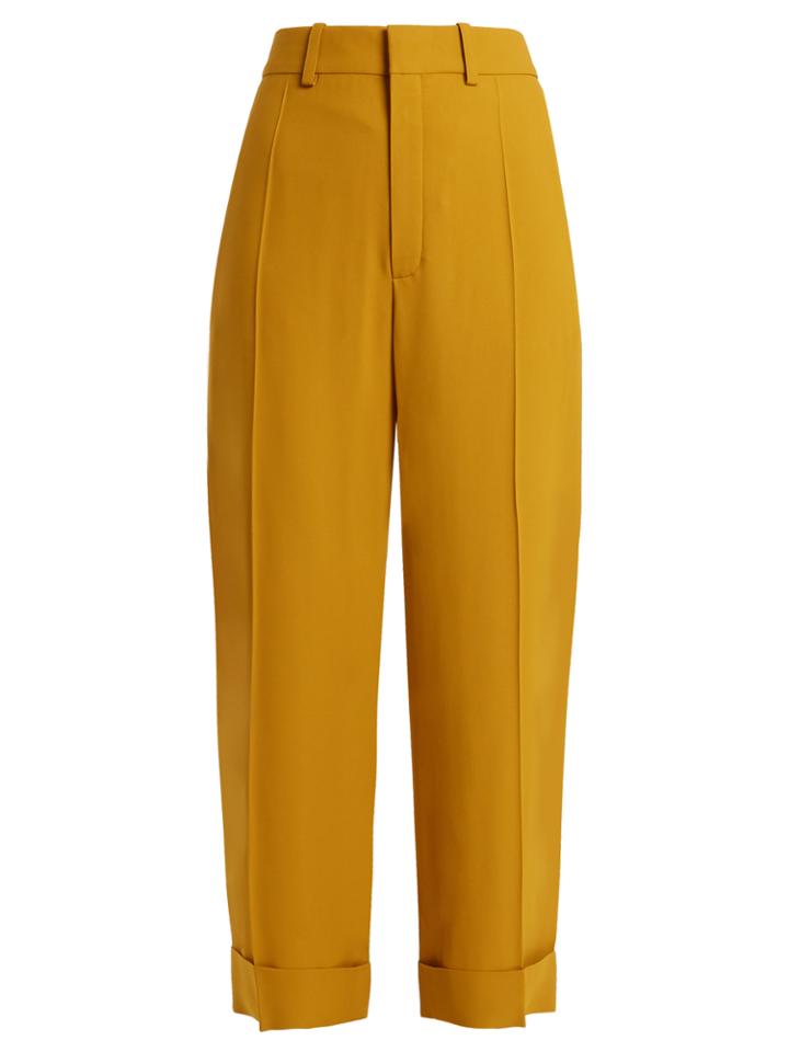 Chloé Wide-leg Cropped Trousers