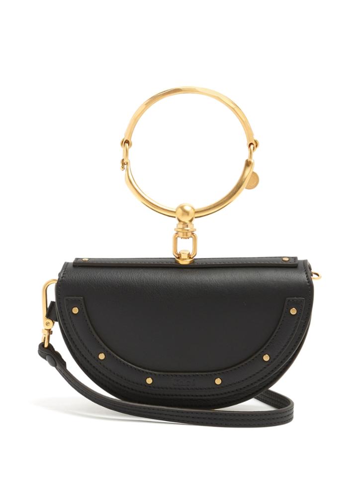 Chloé Nile Minaudire Small Leather Clutch