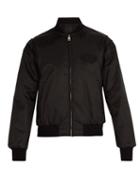 Matchesfashion.com Prada - Logo Embroidered Bomber Jacket - Mens - Black