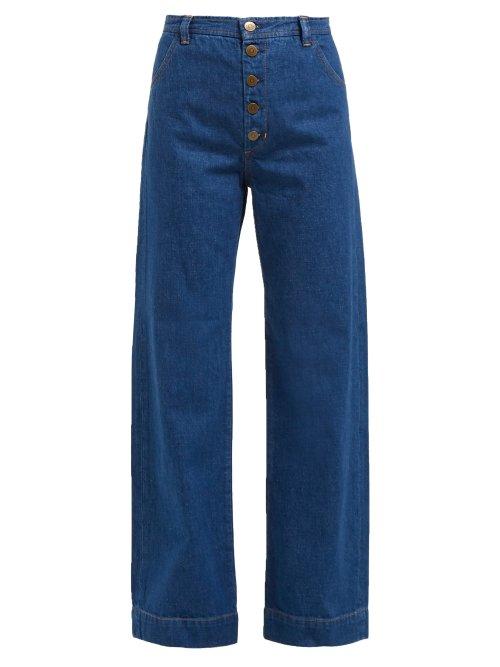 Matchesfashion.com M.i.h Jeans - Paradise Wide Leg Jeans - Womens - Denim