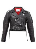 Matchesfashion.com Re/done Originals - 1980s Leather Biker Jacket - Womens - Black