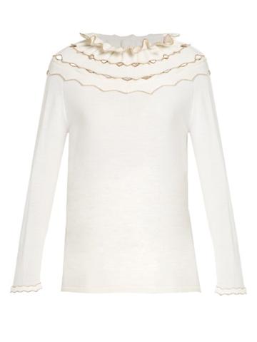 Alex Gore Browne Carnival Wool And Cashmere-blend Sweater