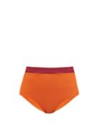 Matchesfashion.com Casa Raki - Marina High-rise Bikini Briefs - Womens - Orange Multi