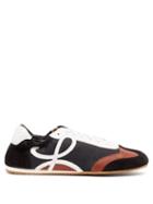 Matchesfashion.com Loewe - Logo Nylon, Suede And Leather Low Top Trainers - Mens - Black