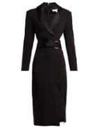 Matchesfashion.com Jonathan Simkhai - Tuxedo Style Crepe Dress - Womens - Black