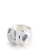 Matchesfashion.com All Blues - Rauk Tall Carved Sterling Silver Ring - Mens - Silver