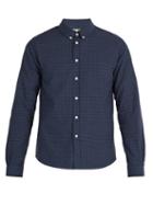 Matchesfashion.com Ditions M.r - Checked Cotton Oxford Shirt - Mens - Blue