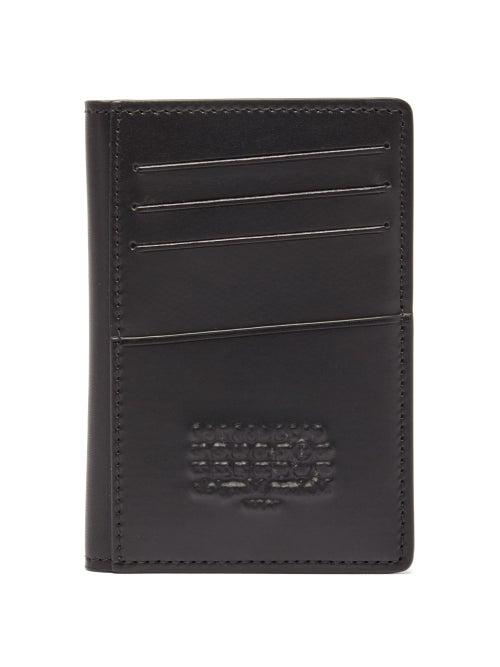 Maison Margiela - Logo-embossed Leather Cardholder - Mens - Black