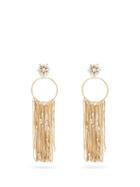 Matchesfashion.com Rosantica By Michela Panero - Insanity Crystal Embellished Hoop Drop Earrings - Womens - Gold