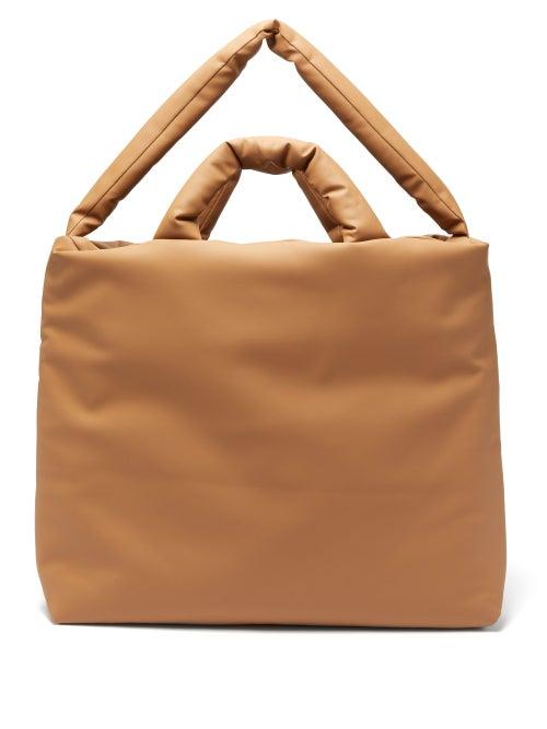 Matchesfashion.com Kassl Editions - Rubber Large Padded Canvas Tote Bag - Womens - Tan
