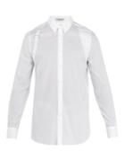 Alexander Mcqueen Harness-detail Striped Cotton Shirt
