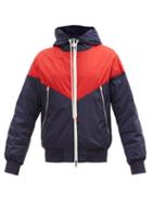 Moncler - Bukret Striped Technical Jacket - Mens - Blue Multi