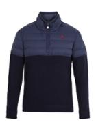 Perfect Moment Apres Half-zip Nylon And Wool Sweater