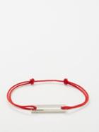 Le Gramme - 5g Cord & Sterling Silver Bracelet - Mens - Red