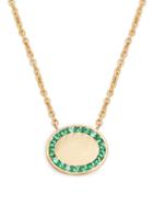 Matchesfashion.com Jessica Biales - Candy Emerald & Yellow Gold Necklace - Womens - Green