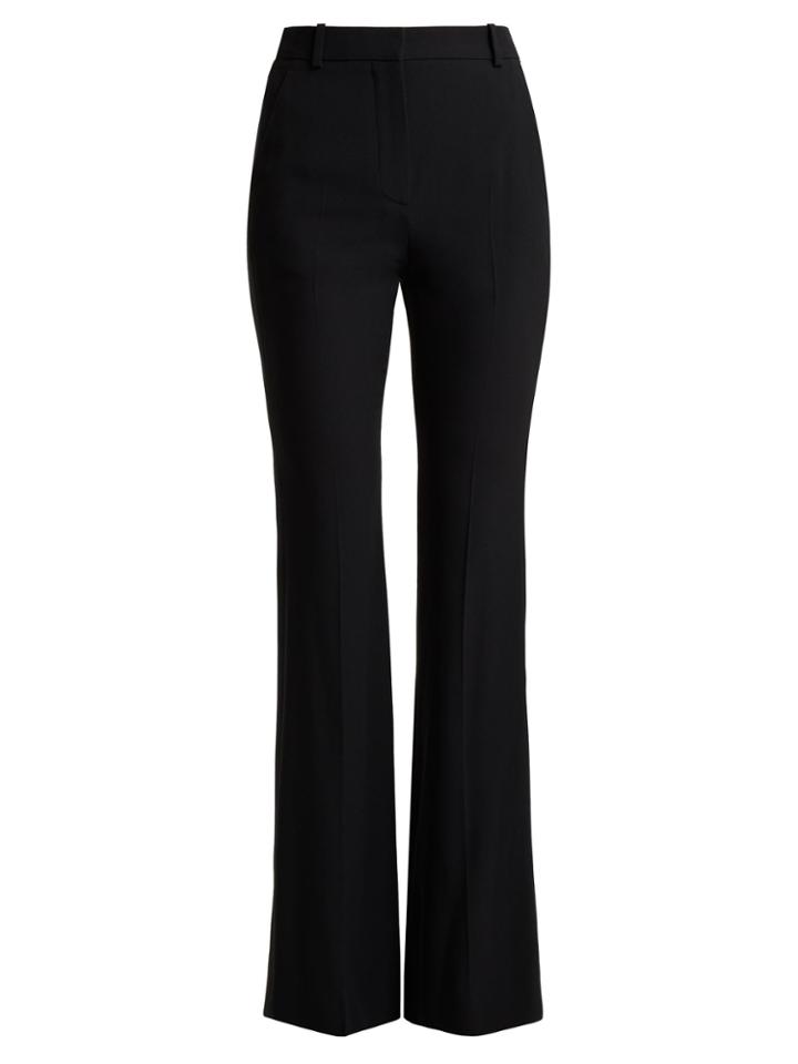 Alexander Mcqueen High-rise Crepe Tuxedo Trousers