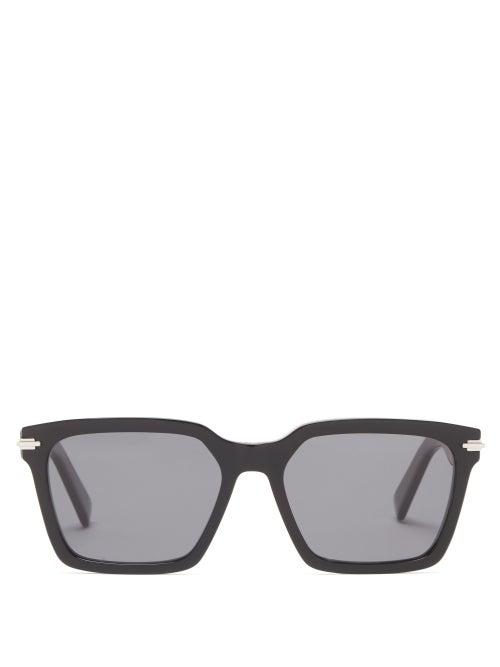 Dior - Diorblacksuit Square Acetate Sunglasses - Mens - Black