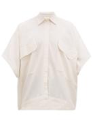 Matchesfashion.com Marrakshi Life - Oversized Cotton Blend Shirt - Mens - Cream