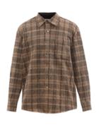 Our Legacy - Checked Cotton-blend Flannel Shirt - Mens - Brown